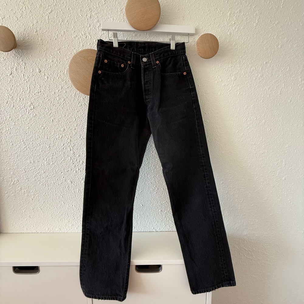 Levi's Vintage Black Straight Leg Jeans